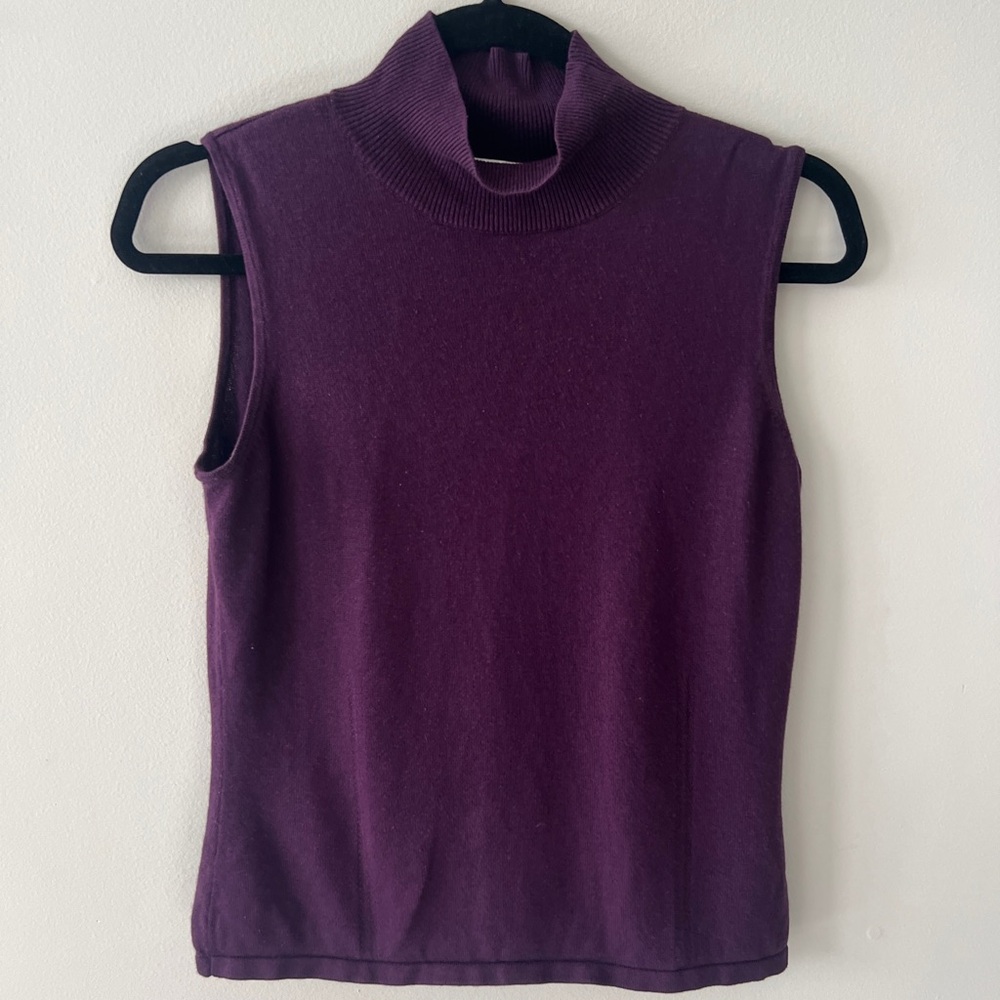 Talbots Rich Plum Sleeveless Top